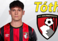 Bournemouth chiêu mộ tiền vệ Alex Tóth thành công